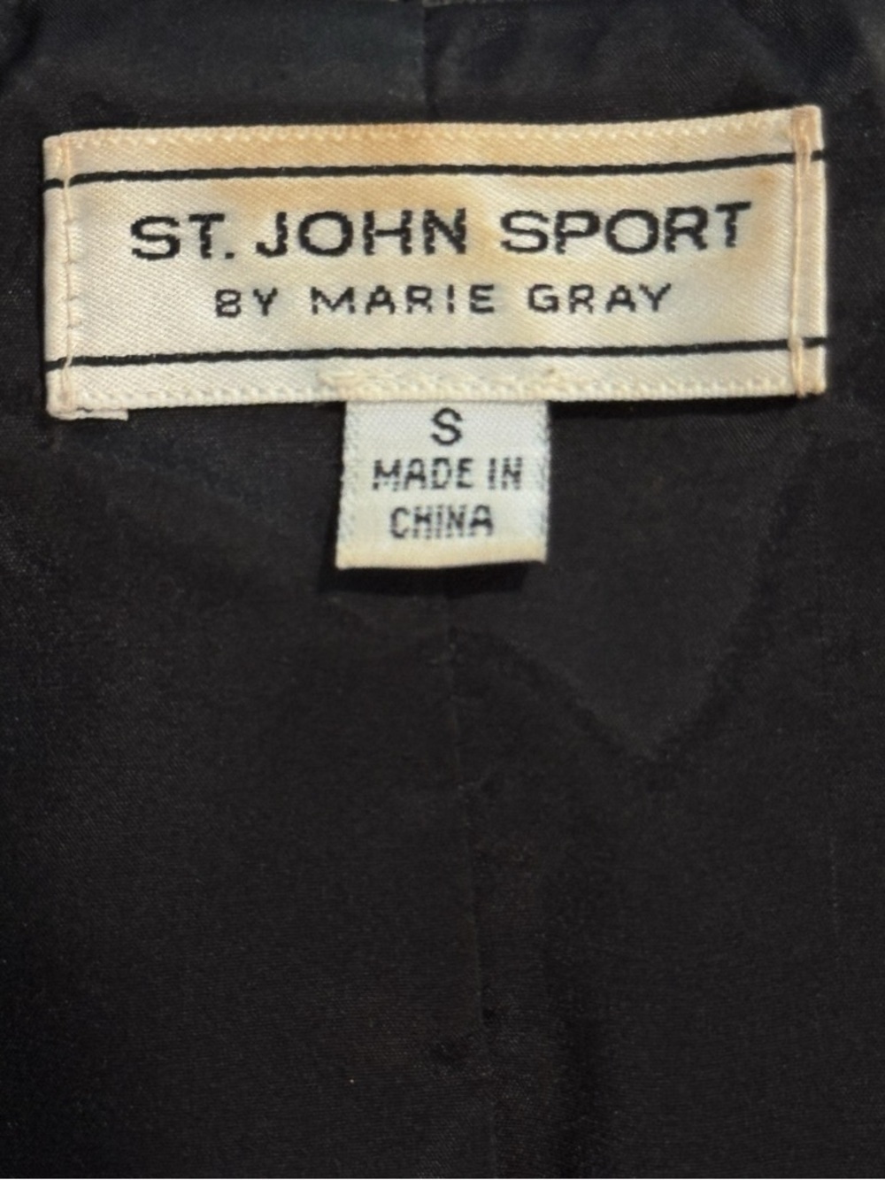 St. John Sport Black Structured Leather Studded Grommet Jacket Size S - Picture 11 of 11
